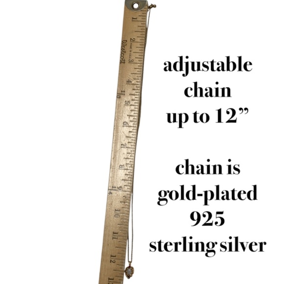 necklace pendant vintage 14kt GF opal 14kt plated chain - Picture 9 of 10